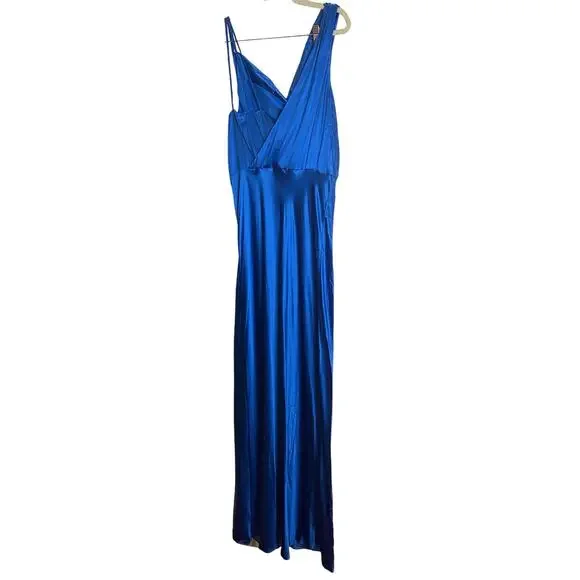 Veronica Beard Sanderson Dress Silk Blend Cowl Formal Gala Prom Party Size 14